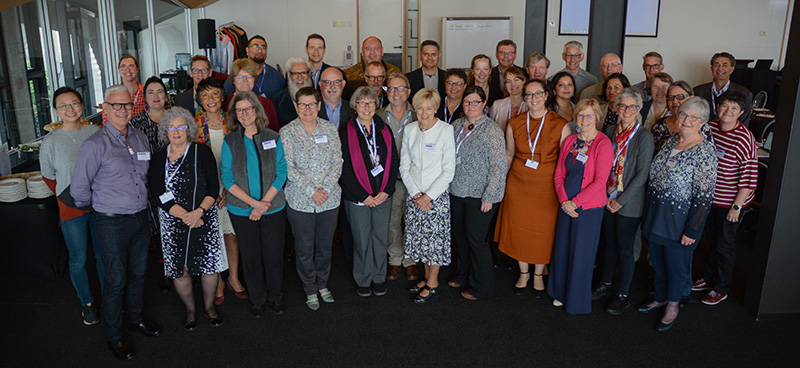 Group photo of all who attended the Ageing Well Symposium 2020