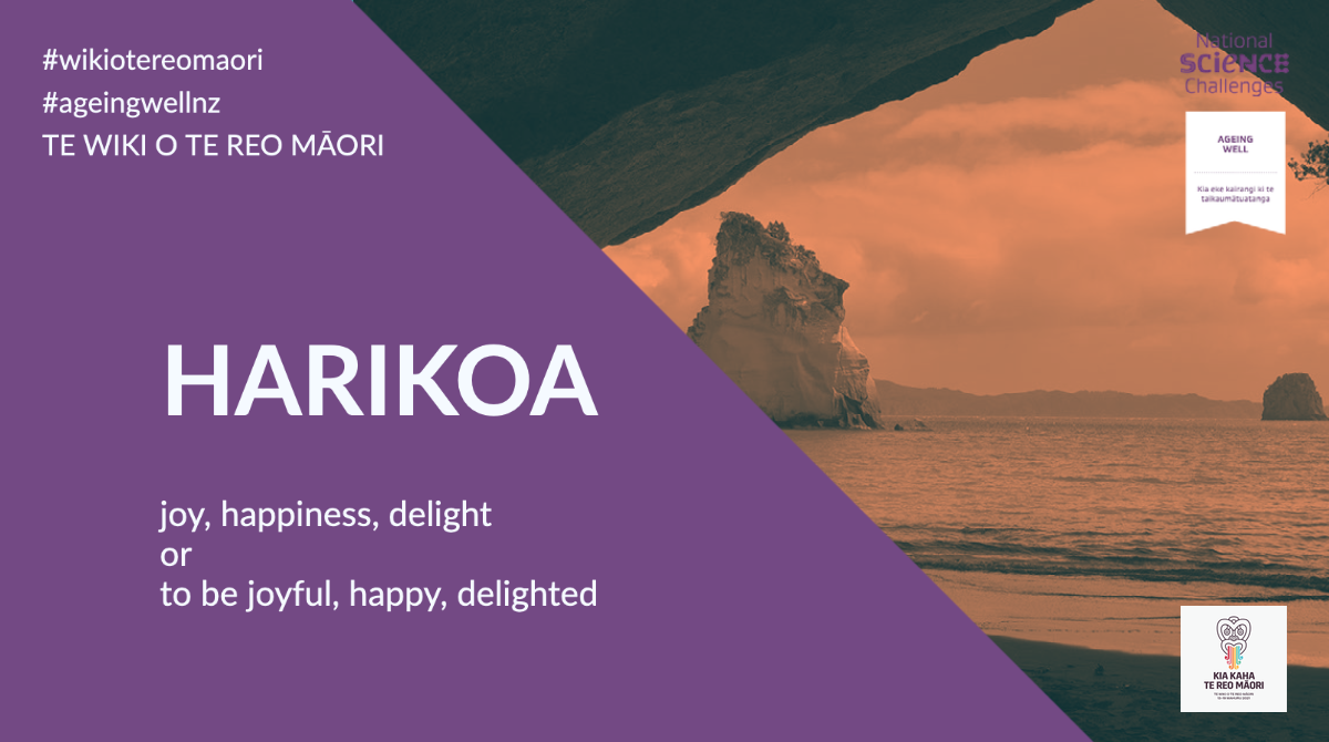 Harikoa – joy, happiness, delight or to be joyful, happy, delighted