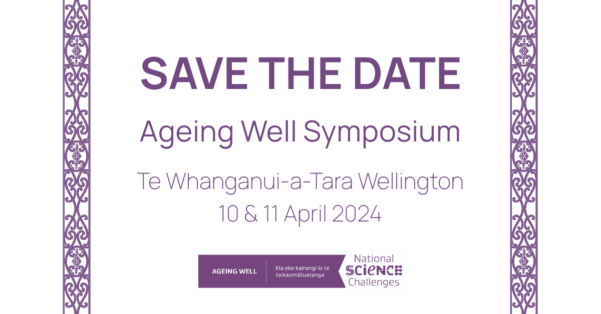 Save the Date: Ageing Well's final Symposium